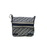 thumbnail Medium Diorcamp Bag Blue Dior Oblique Embroidery