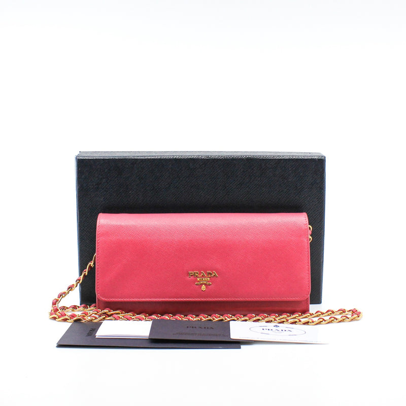 saffiano woc  pink ghw - L'UXE LINK