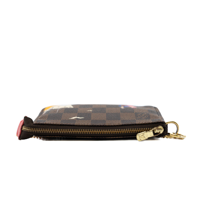 Damier Ebene 2016 Christmas Animation Mini Pochette Accessories