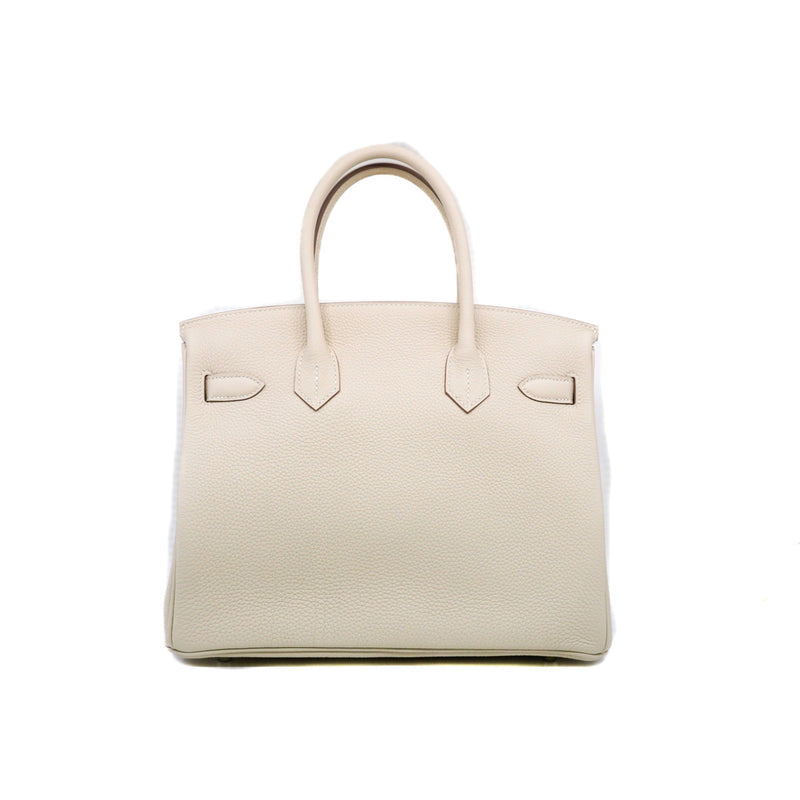 birkin 30cm in togo craie stamp Z PHW