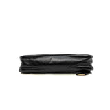 thumbnail 2002 leather shoulder bag in shinny black