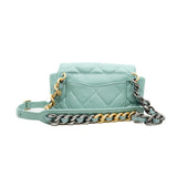 thumbnail 19 belt bag in lambskin green/blue ghw seri 29