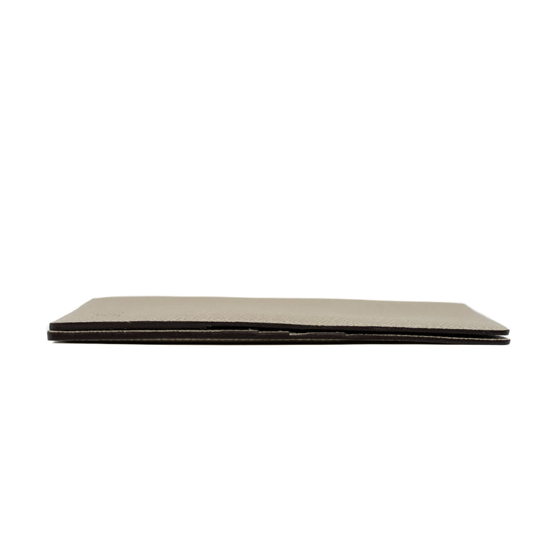 Taiga Leather Brazza Grey Long Wallet - L'UXE LINK