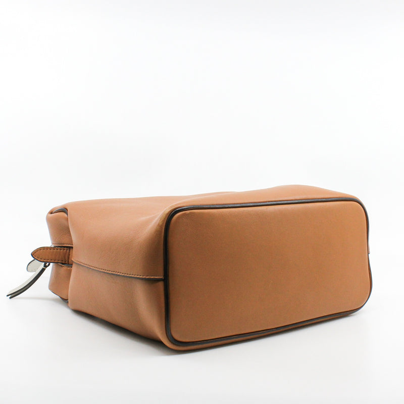 tote brown mix white zippy bag - L'UXE LINK