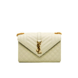 thumbnail medium envelope in leather white grey ghw