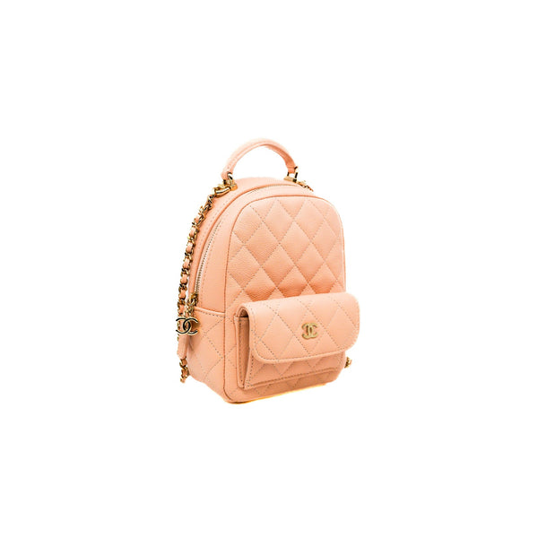mini backpack in caviar pink lghw #XPA2XXXX