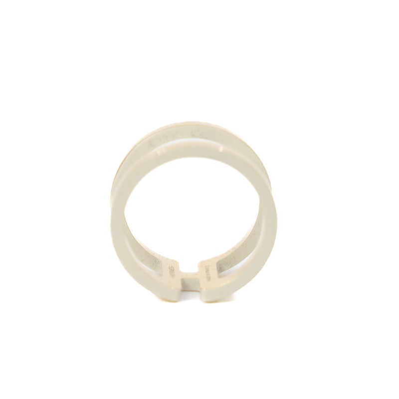 H En Rond Scarf 90 Ring In Lacquered Permabrass - L'UXE LINK