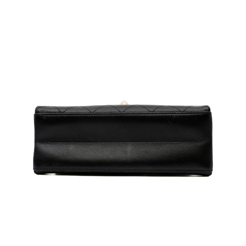 flap bag in lambskin black ghw 2018