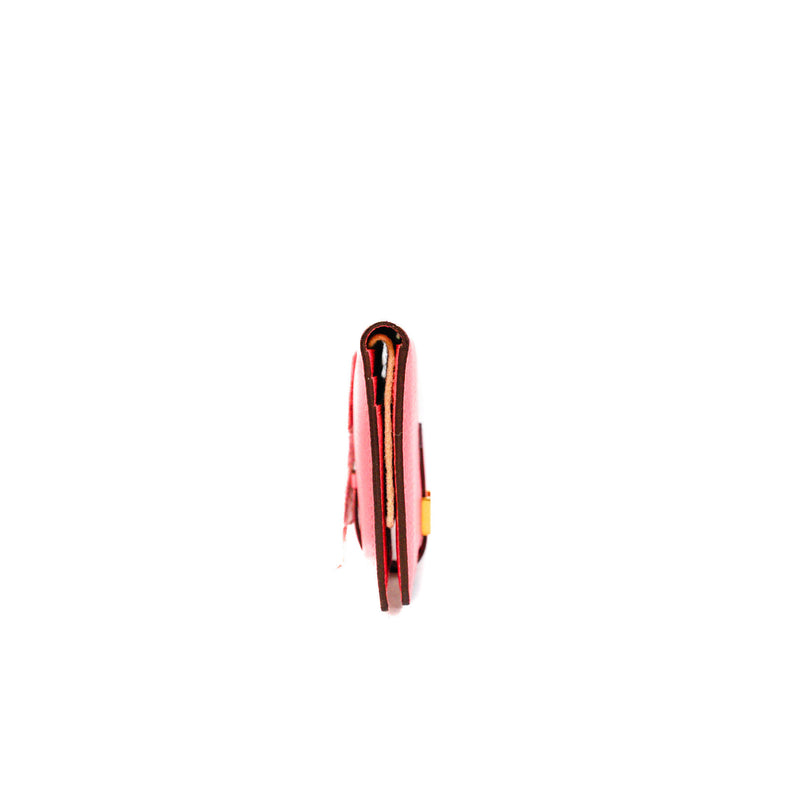 Bearn Soufflet Mysore Leather Rose Azalee Wallet GHW X Stamp - L'UXE LINK