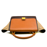 thumbnail small trapeze in leather beige/winered/brown ghw