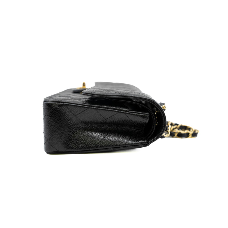 medium cf in caviar black ghw microchip #UNA1XXXX