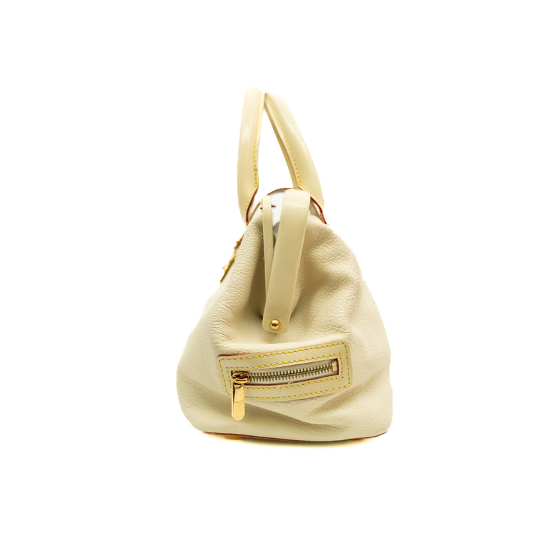 pm suhali l'ingenieux handle tote in leather white ghw 2006