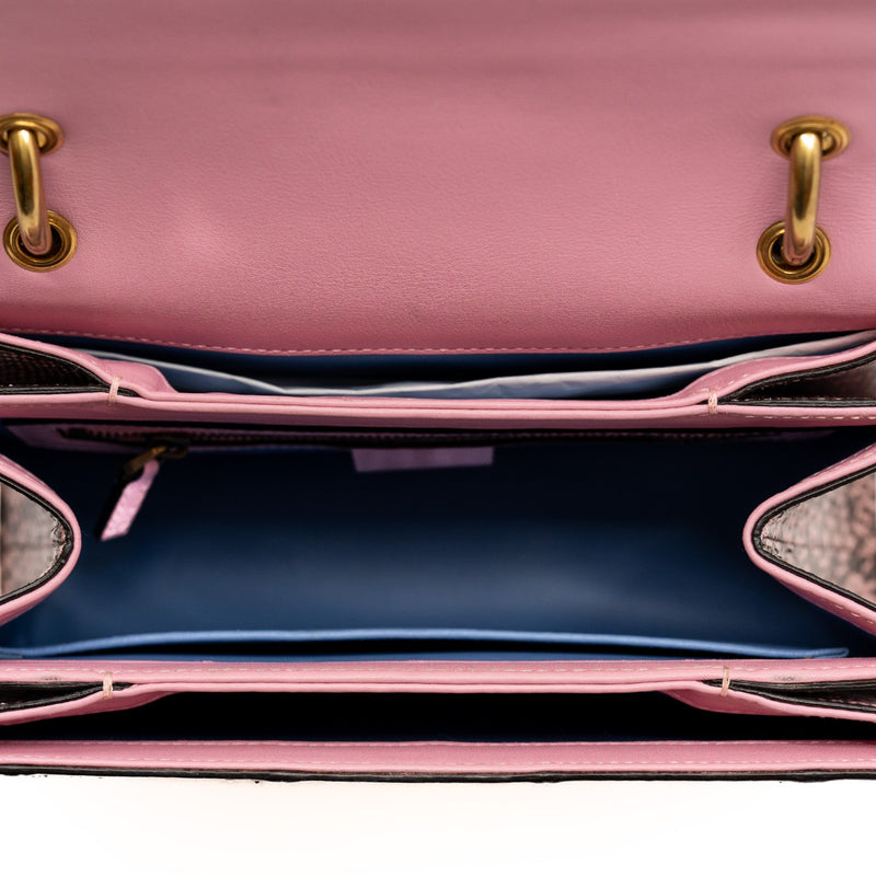 QUEEN MARGARET' SHOULDER BAG WITH A BEE MOTIF in python ghw - L'UXE LINK