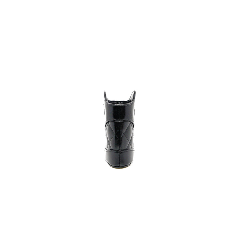 nano 31 bag in black shiny leather phw