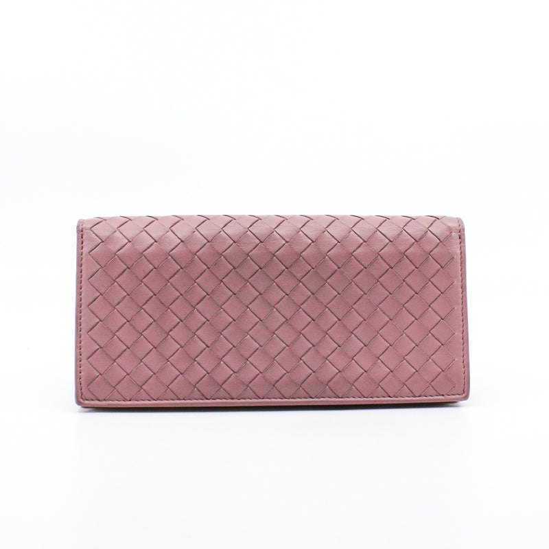 long wallet leather pink - L'UXE LINK