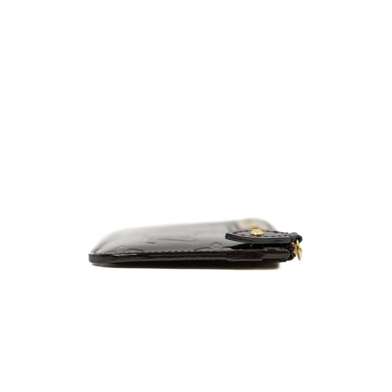 Amarante Monogram Vernis Key Pouch GHW - L'UXE LINK