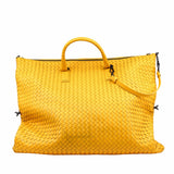 thumbnail Convertible Flat Zip Tote Intrecciato Nappa Large Leather Yellow - L'UXE LINK