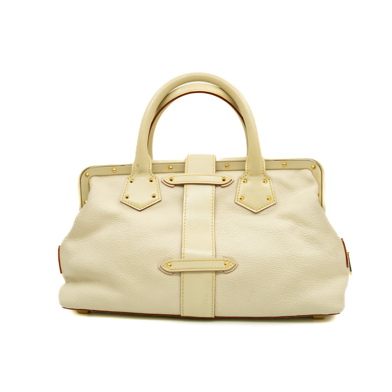 pm suhali l'ingenieux handle tote in leather white ghw 2006
