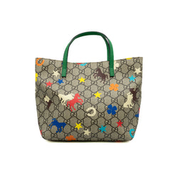Children's Beige And Ebony GG Supreme Canvas Ranch Tote Bag PHW - L'UXE LINK