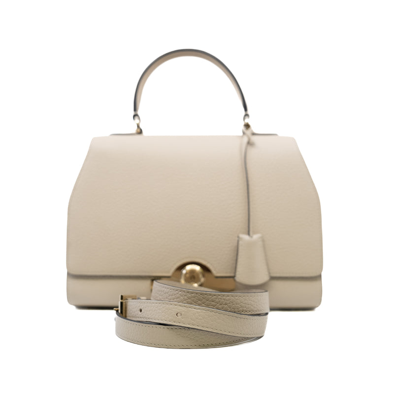 Moynat Rejane PM In Leather Beige GHW