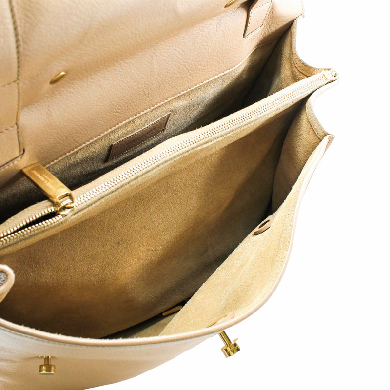 Handbag leather beige ghw - L'UXE LINK