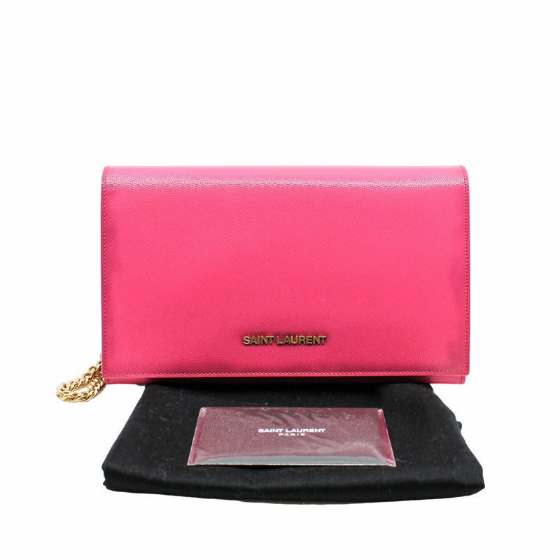 SLP cluth petent leather pink ghw - L'UXE LINK