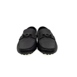 thumbnail men leather flat navy #40