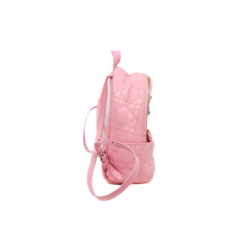 dior bear Cannage mini backpack in pink PHW