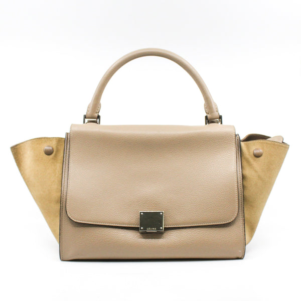 Trapeze Bag Medium Leather  grey - L'UXE LINK