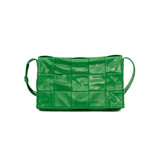 thumbnail cassette crossbody bag in glossy leather green phw