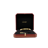 thumbnail classic model love bracelet with 4 diamonds in 18k yg size 18 #586xxx