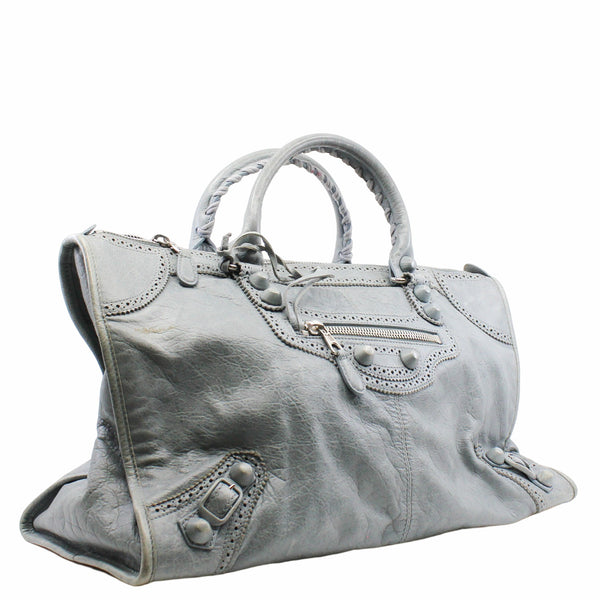 work tote zippy light blue phw - L'UXE LINK