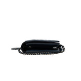 thumbnail quilted flap bag in navy/black lambskin phw seri23