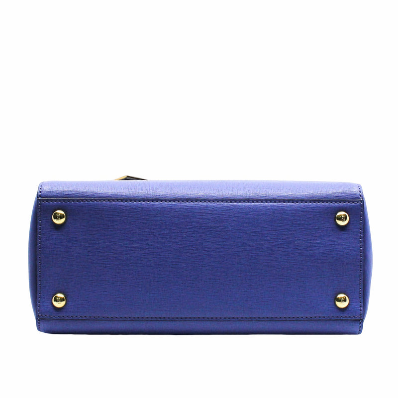 2JOURS BAG LEATHER PETITE SMALL purple GHW - L'UXE LINK