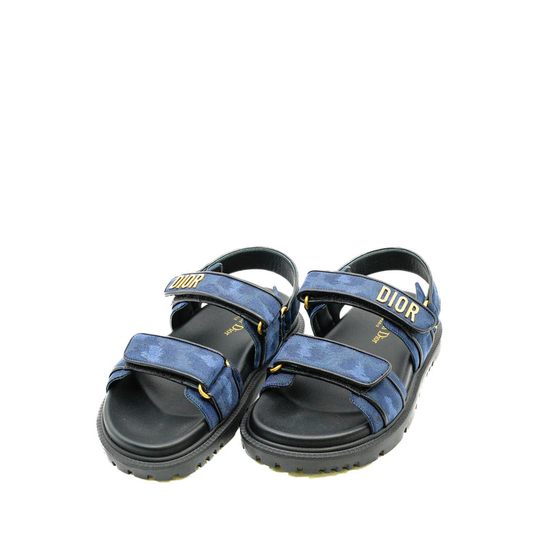 Dioract Blue/Black Sandals Size 35 - L'UXE LINK