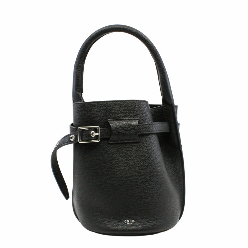 basket handle tote small leather black phw - L'UXE LINK