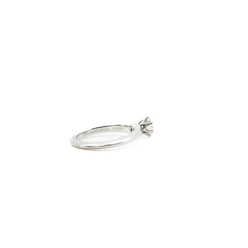 wedding ring pt950 platinum and solitaire 0.41ct H color VS2 clarity