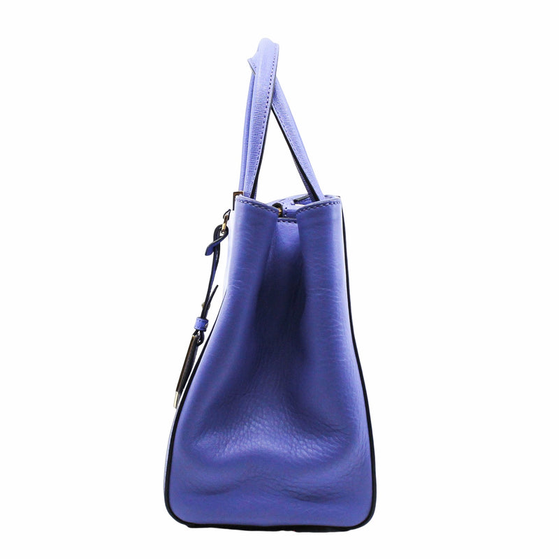 2JOURS BAG LEATHER PETITE SMALL purple GHW - L'UXE LINK