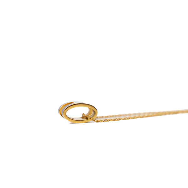 Mini Pop H Purple Pendant Necklace GHW - L'UXE LINK