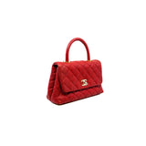 thumbnail Small Coco Handle Caviar red ghw seri 24