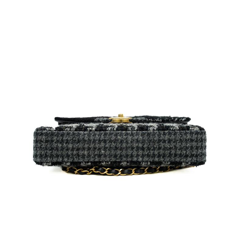 medium cf in tweed black mix grey ghw seri L4XExxxx