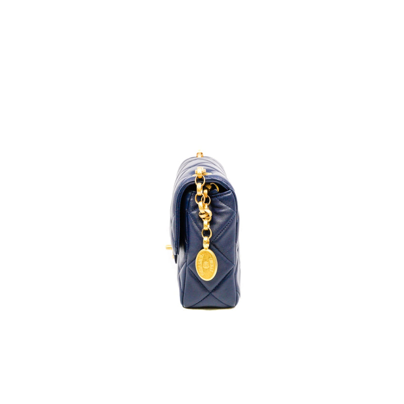 mini square cf in lambskin navy ghw #U0N7XXXX