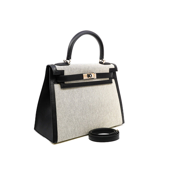 kelly 28 in swift black/fabric white Z stamp