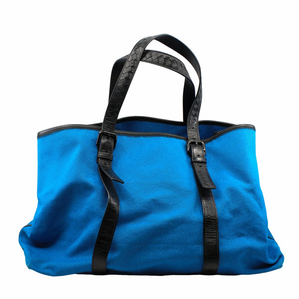 tote  bag large fabric blue - L'UXE LINK