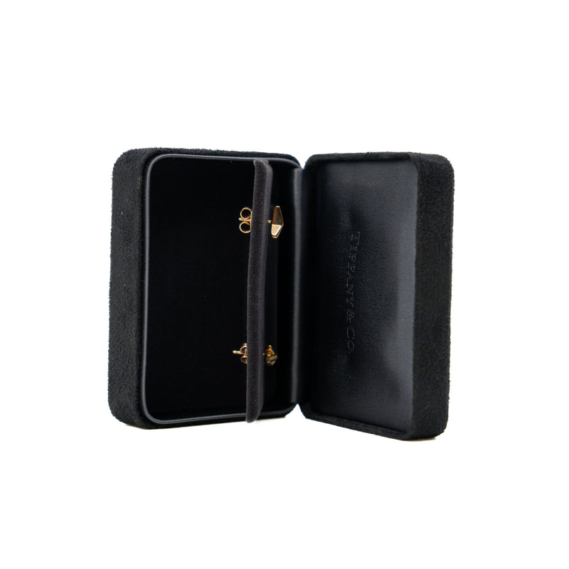 Paloma Picasso X Graffiti Diamond 18K Gold Stud Earrings - L'UXE LINK