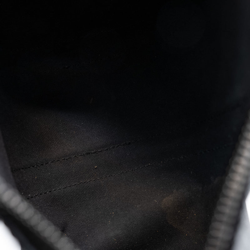 Keepall Bandoulière 25 in black and grey monogram PHW