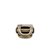 thumbnail mini lady dior patent leather handbag in gold rghw