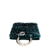 thumbnail medium diorissimo tote in blue/ black fur phw