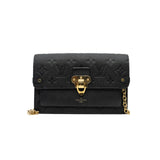 thumbnail Vavin chain Wallet in black leather ghw