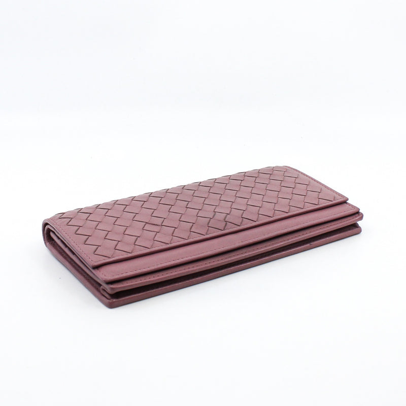 long wallet leather pink - L'UXE LINK